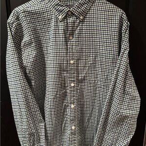 Rye by Hawker Rye Classic Green and Blue Checkered Gingham Men's Shirt XL Short
